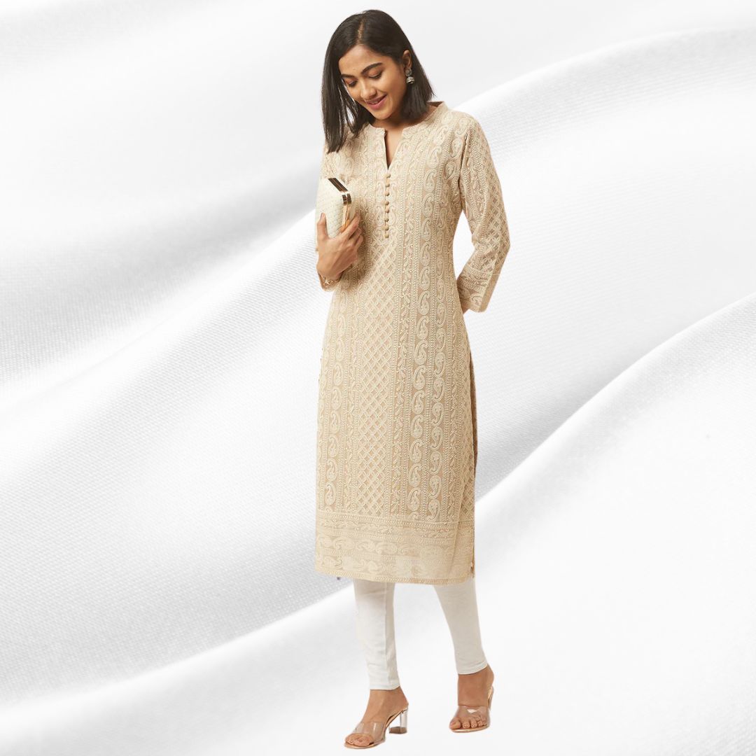 Chikankari-Kurtas-For-Women